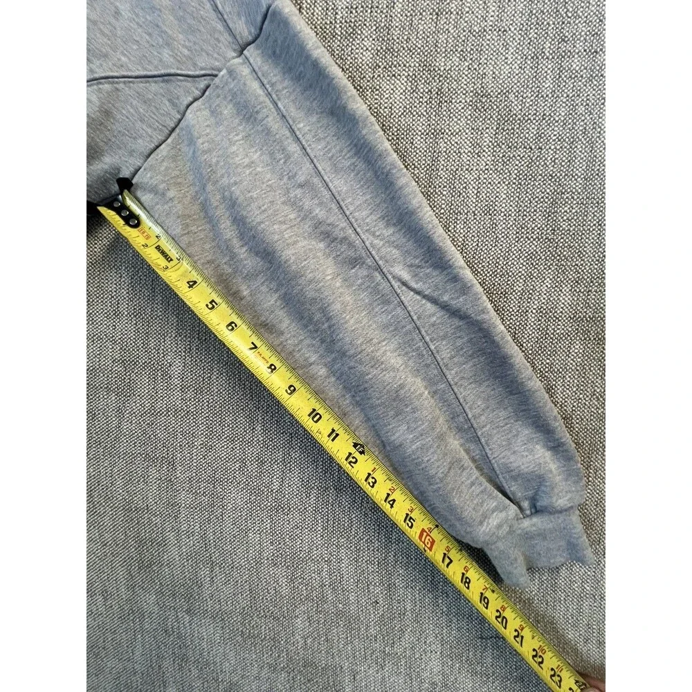 Alo Yoga Quarter Zip Sweatshirt Womens XS Grey Cropped Mock Neck Pullover